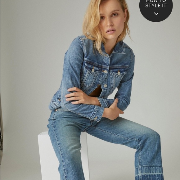 Lucky Brand 90s Loose High Rise Crop Jeans Size 10/30 - Picture 2 of 12